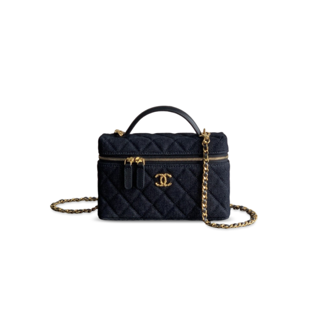 CHANEL 26SS VANITY CASE DENIM AP5090 (19.5*17*5cm)
